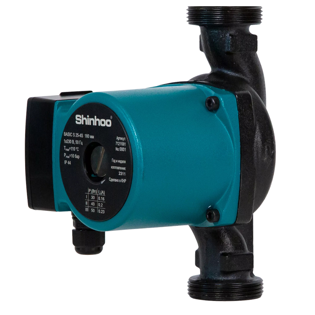 Насос циркул 25/40 - 180 Shinhoo Basic S