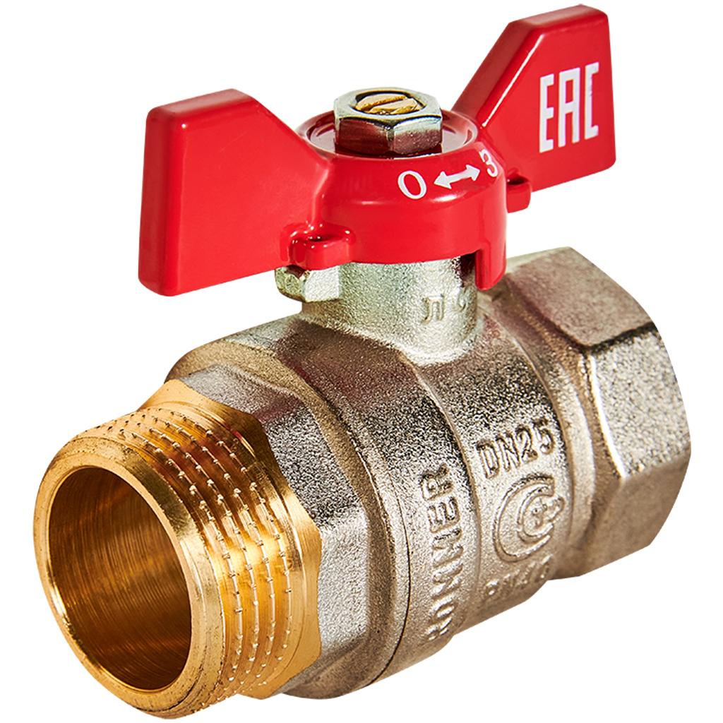 Кран шаровый ВН 1" ROMMER (бабочка)