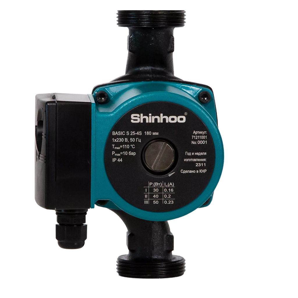 Насос циркул 25/40 - 180 Shinhoo Basic S
