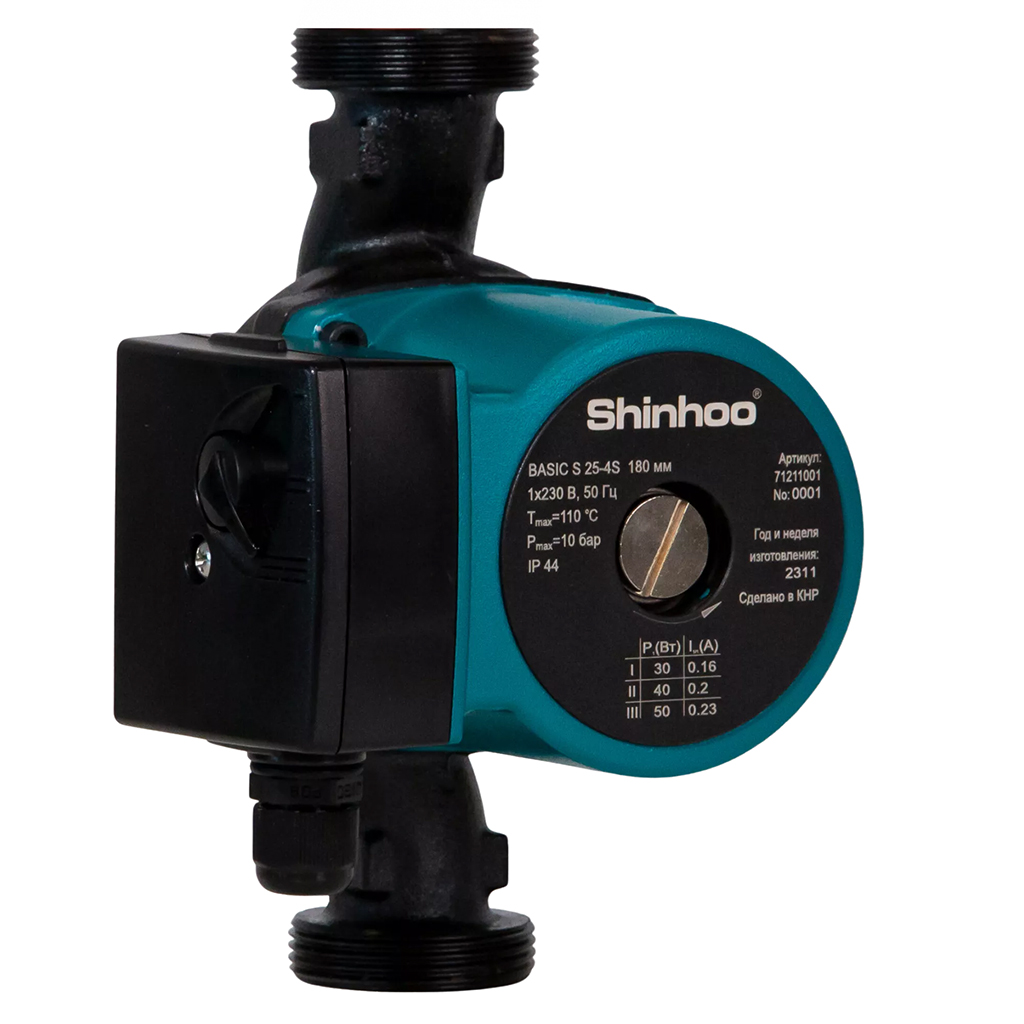 Насос циркул 25/40 - 180 Shinhoo Basic S